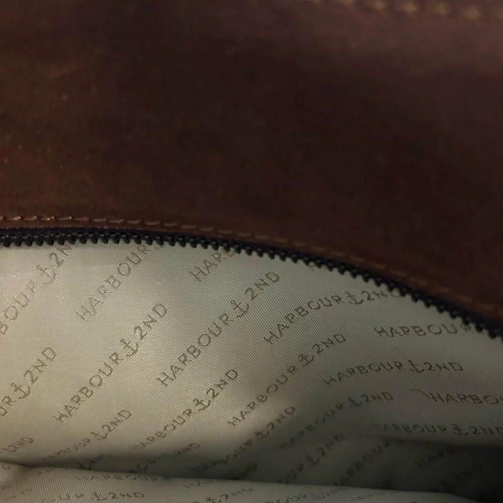Brown Suede Crossbody Bag - Picture 7 of 12